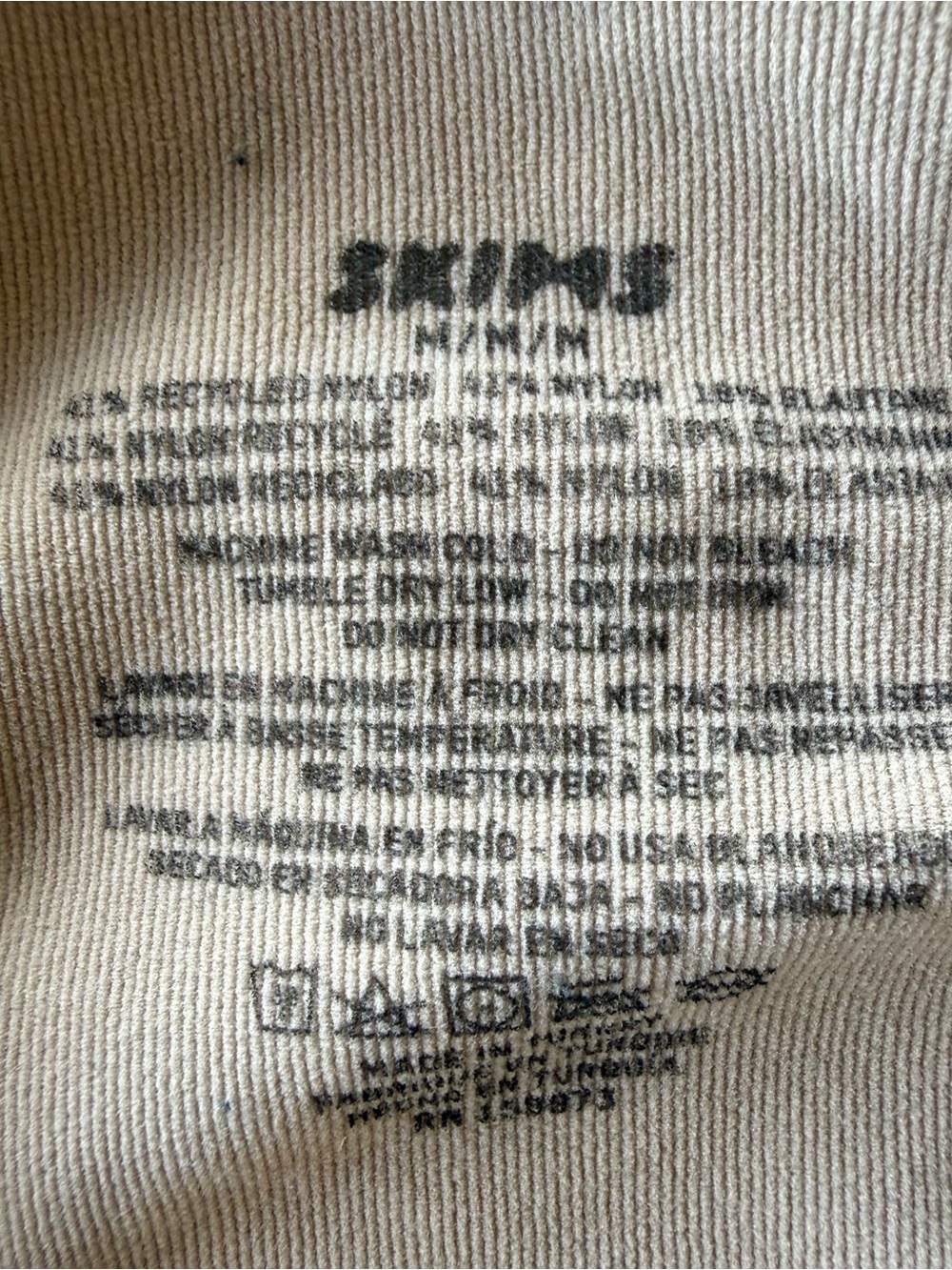 Skims Shape wear Medium Tan shorts sleeveless adjustable straps - Picture 4 of 6